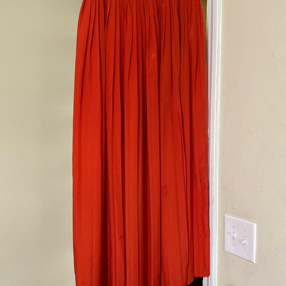 Michael Kors burnt orange maxi skirt